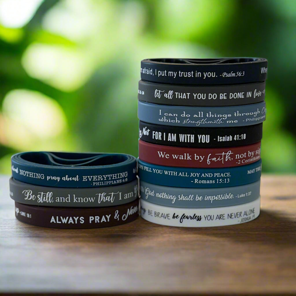 36 Bible Verse Wristbands