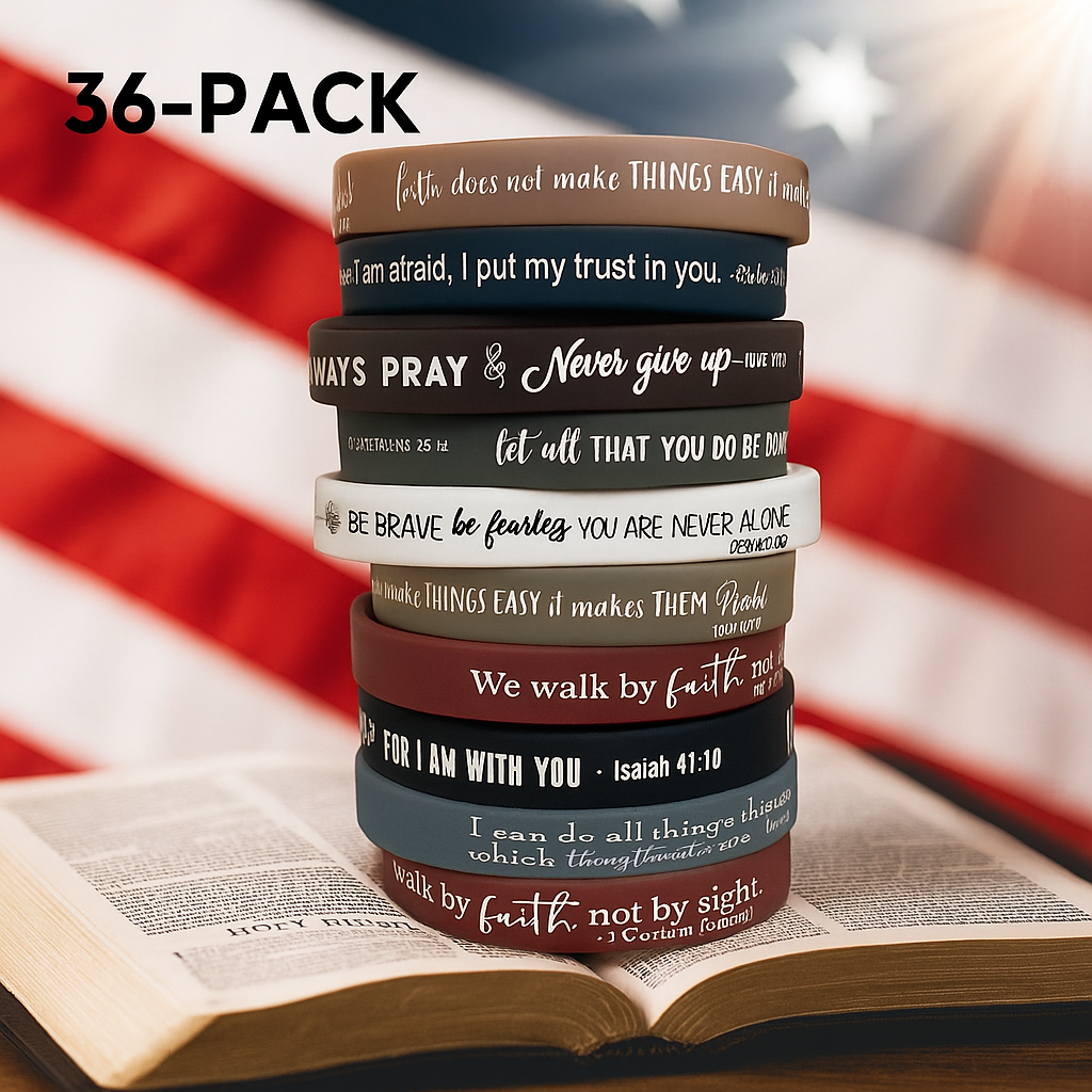 36 Bible Verse Wristbands