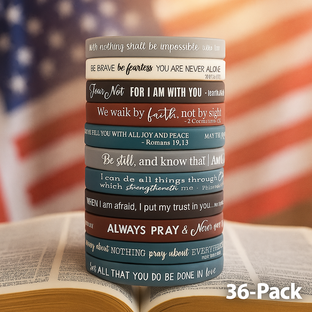 36 Bible Verse Wristbands