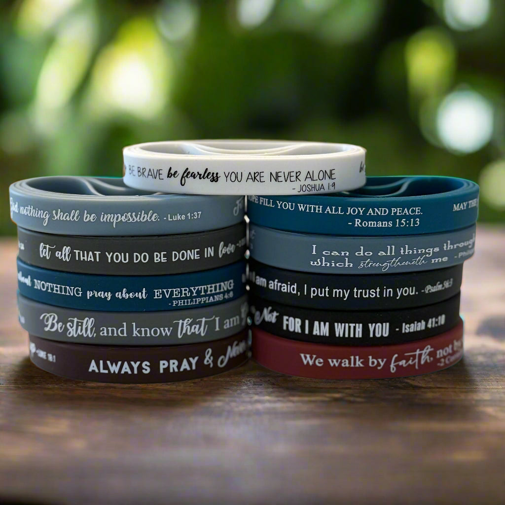 36 Bible Verse Wristbands