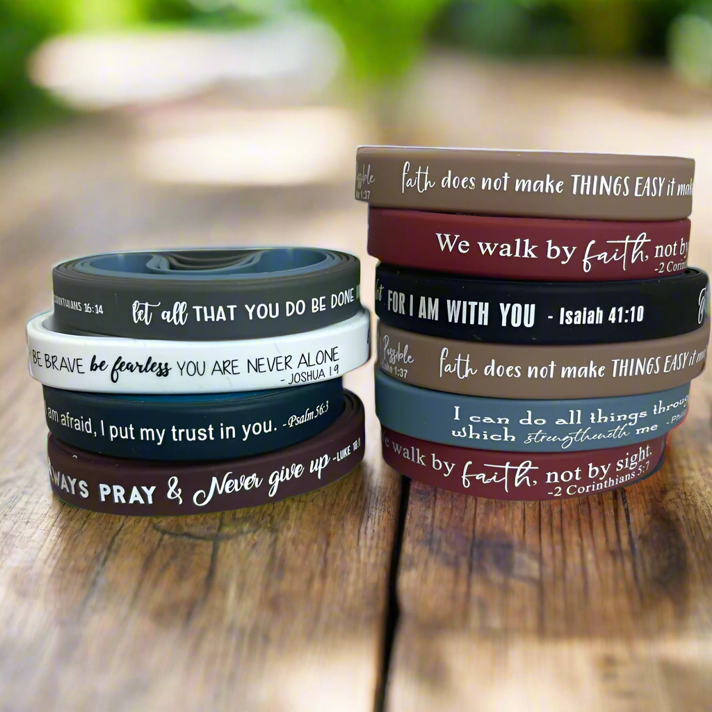 36 Bible Verse Wristbands