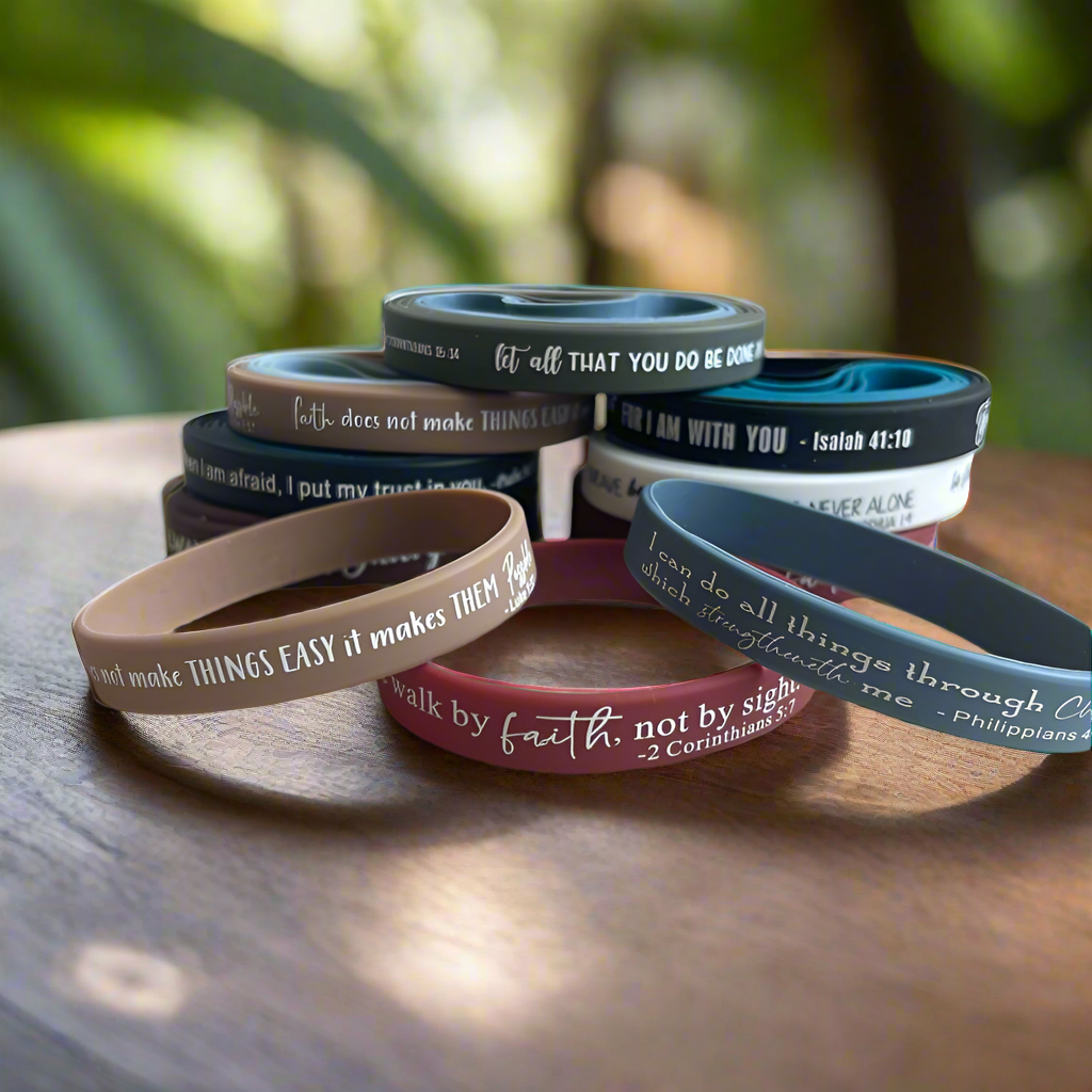 36 Bible Verse Wristbands