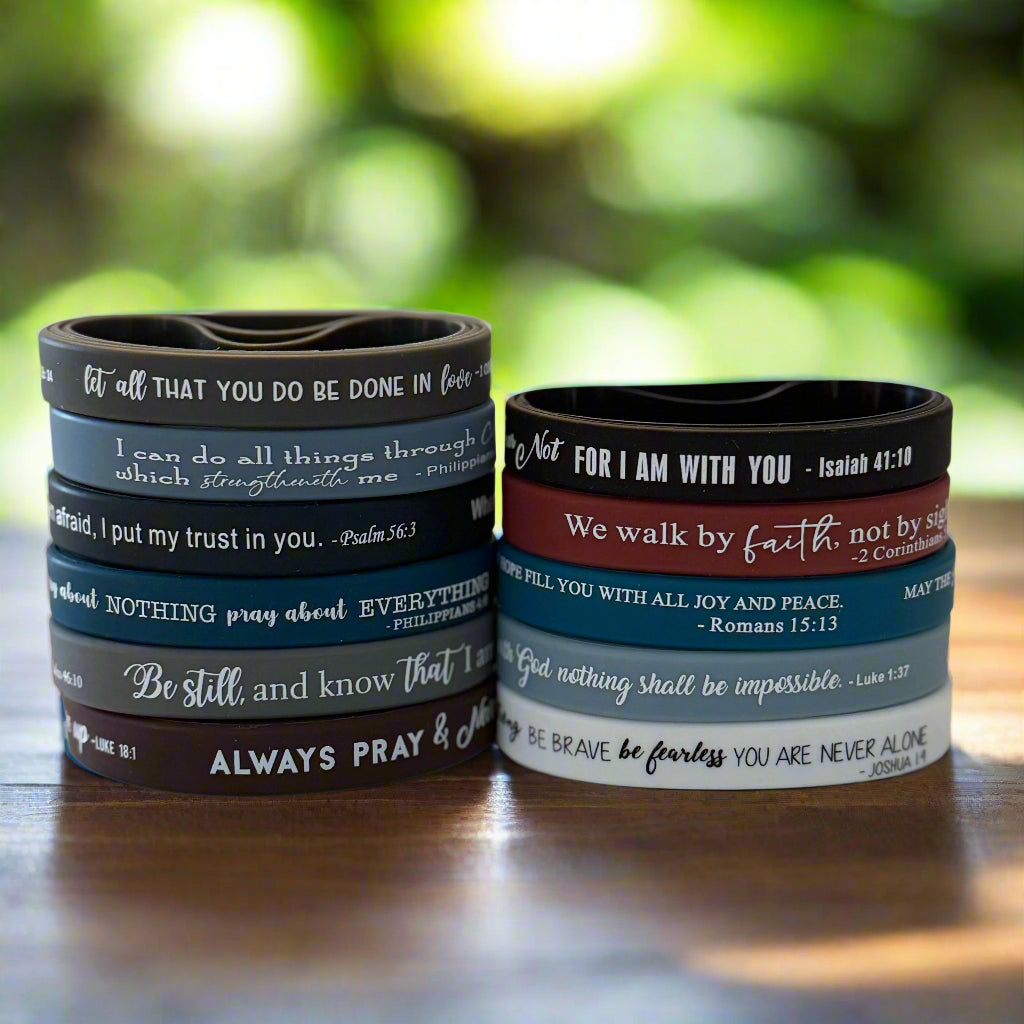 36 Bible Verse Wristbands
