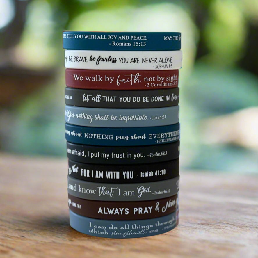 36 Bible Verse Wristbands