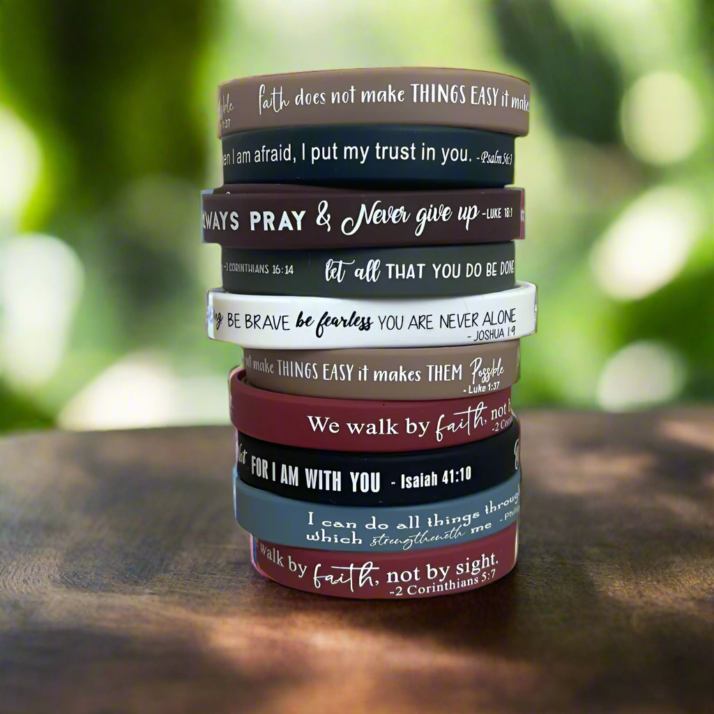 36 Bible Verse Wristbands