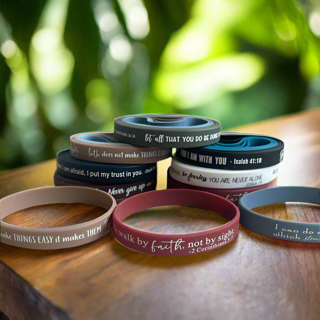 36 Bible Verse Wristbands