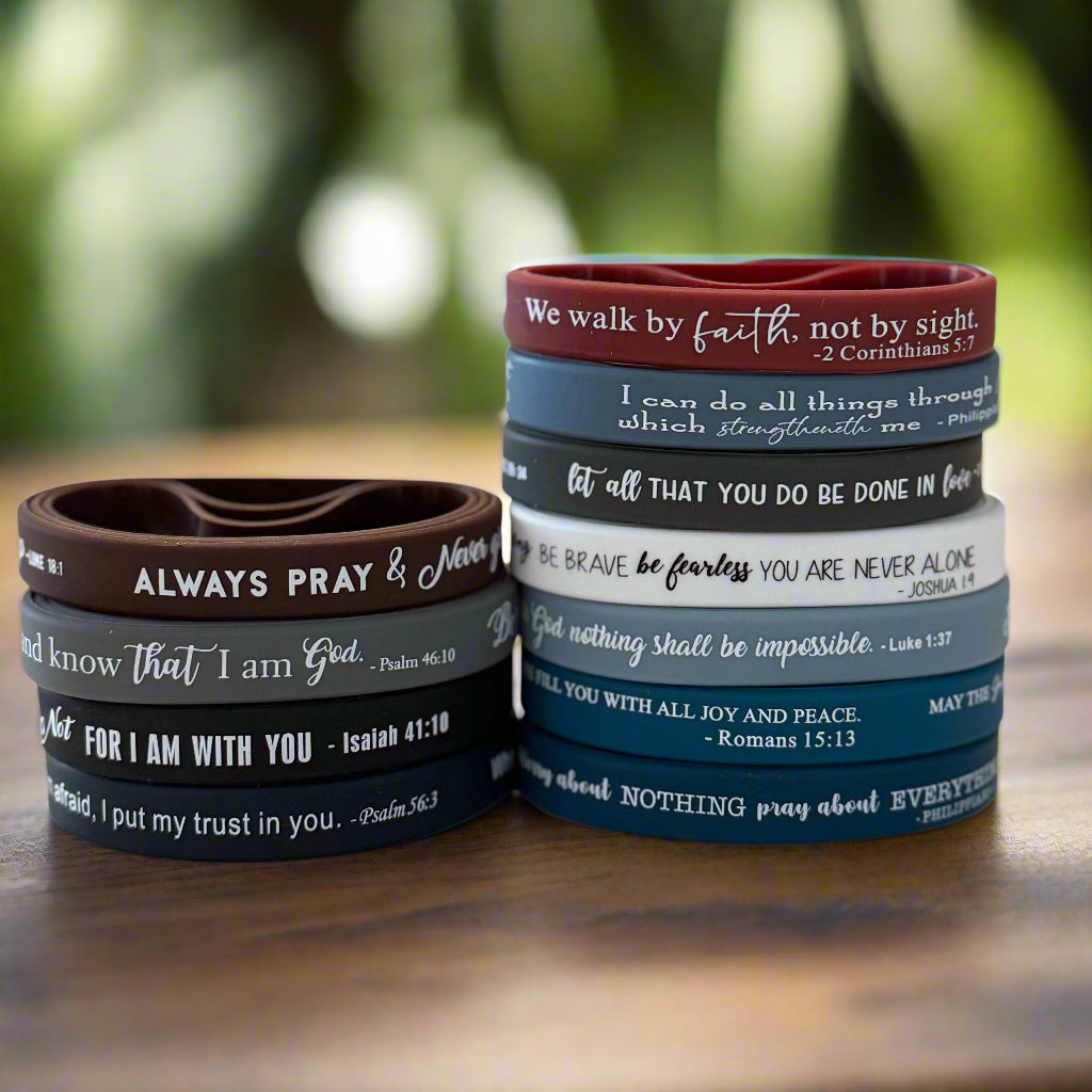 36 Bible Verse Wristbands