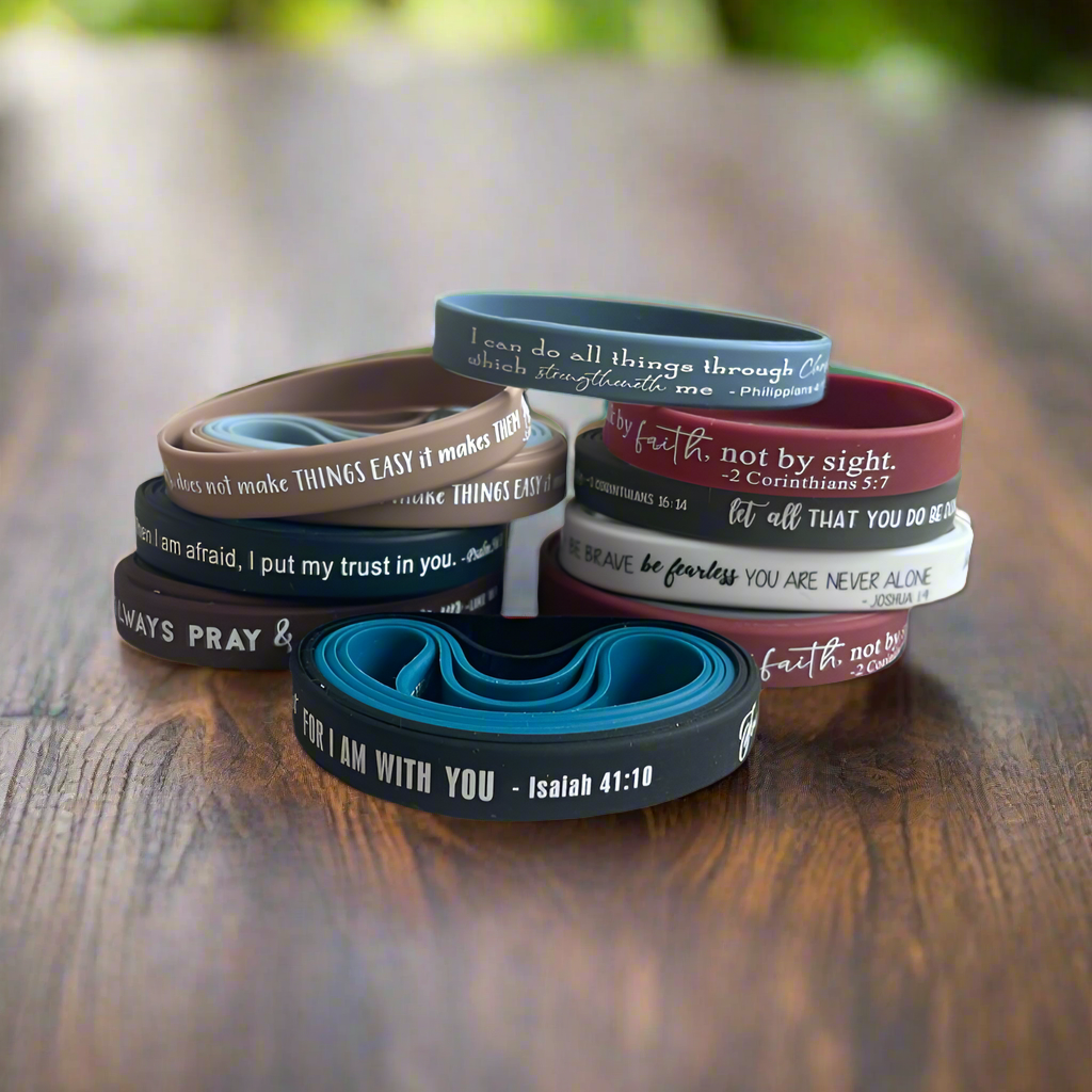 36 Bible Verse Wristbands