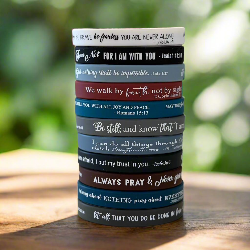 36 Bible Verse Wristbands