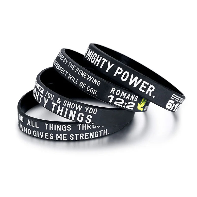 Power of Faith Bible Verse Wristbands