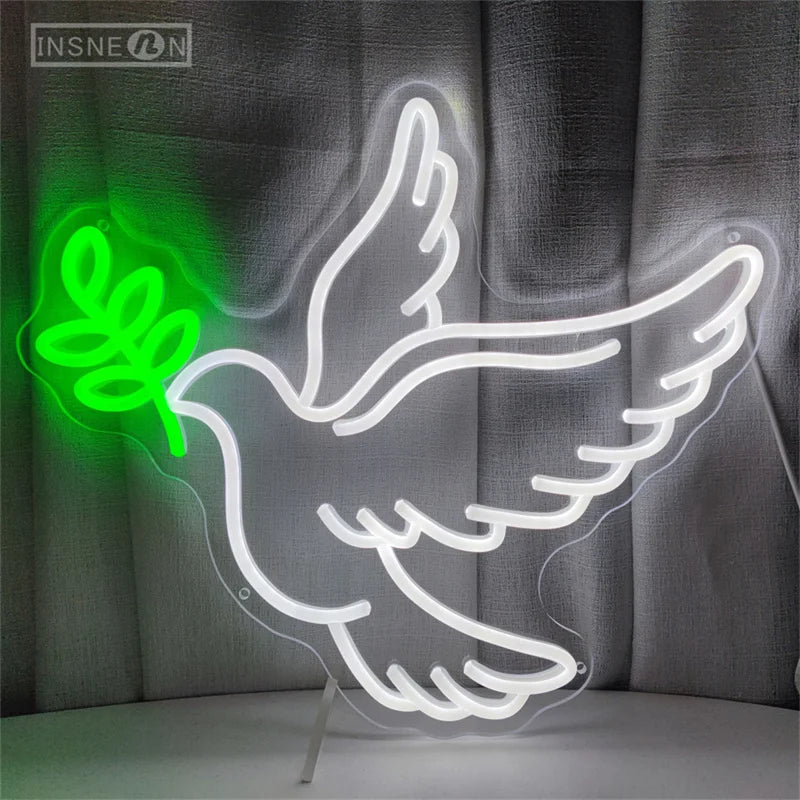 Peace Dove LED Neon Sign