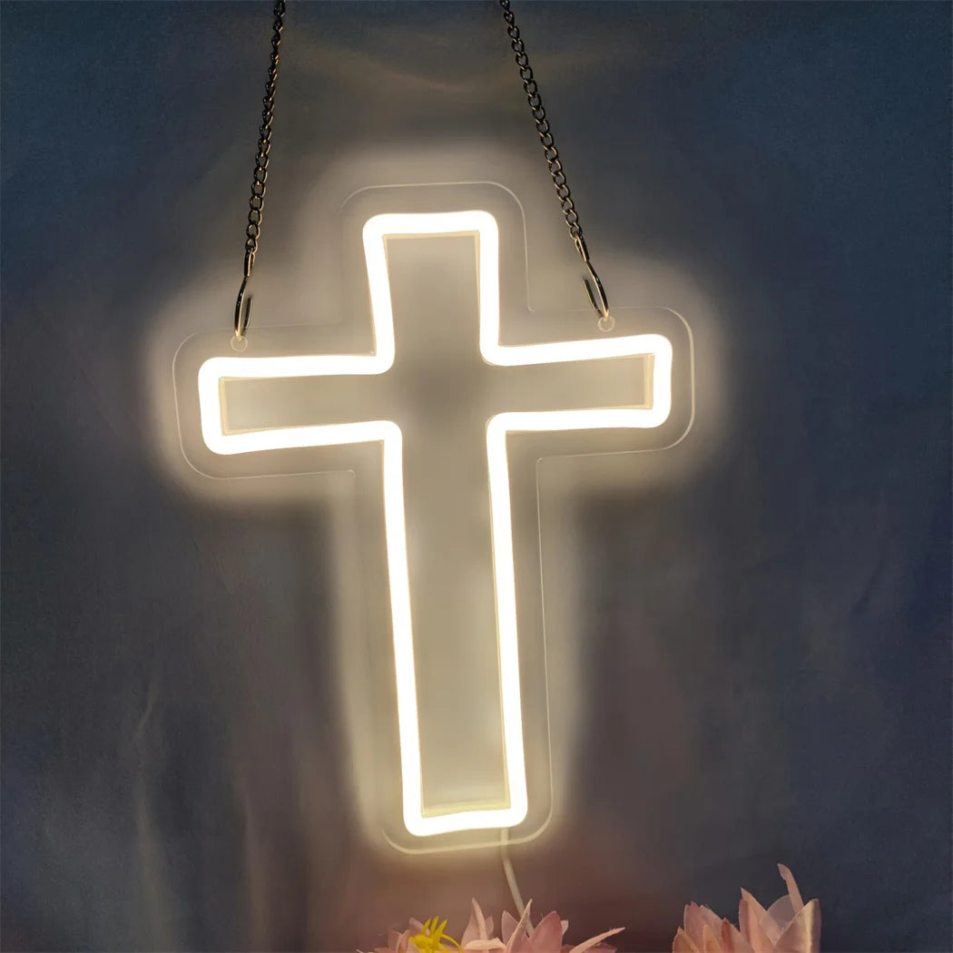 Jesus Cross LED Neon Sign