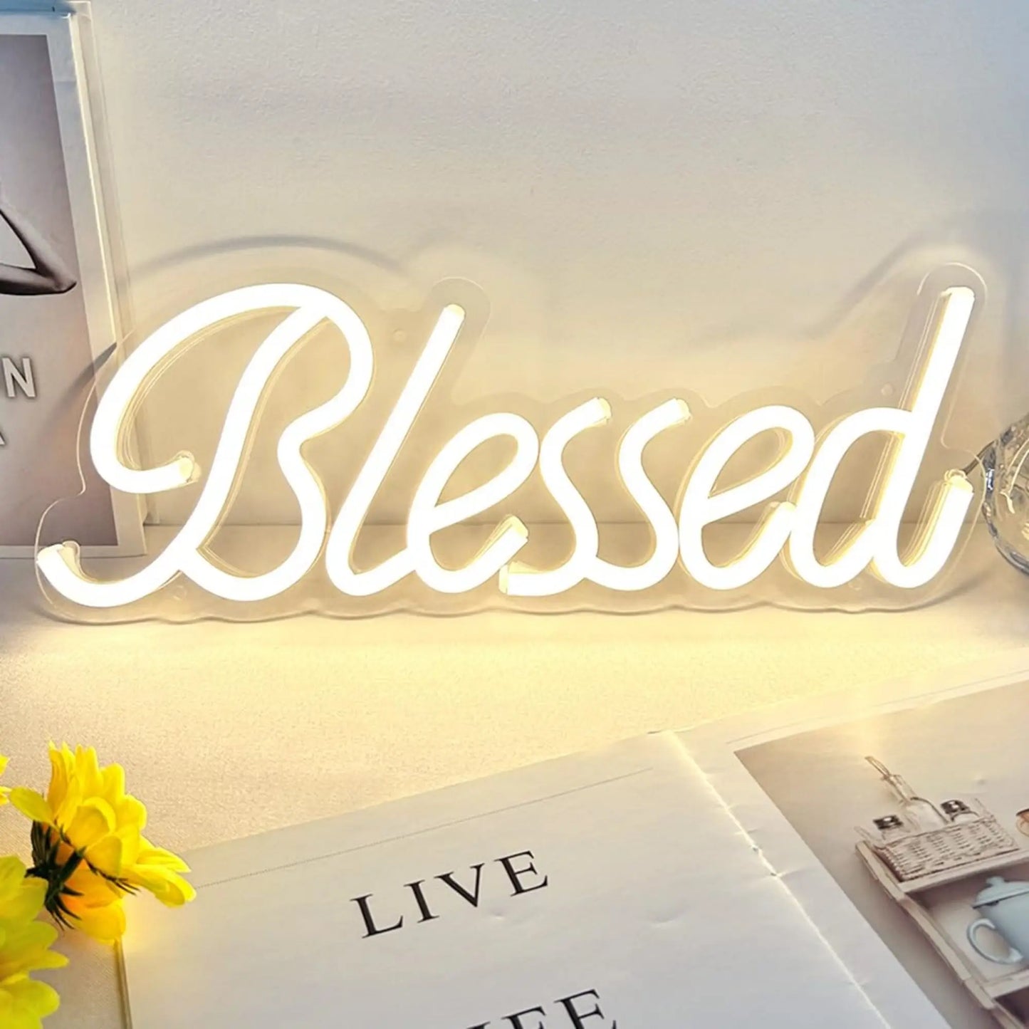 Blessed LED Neon Wall Sign