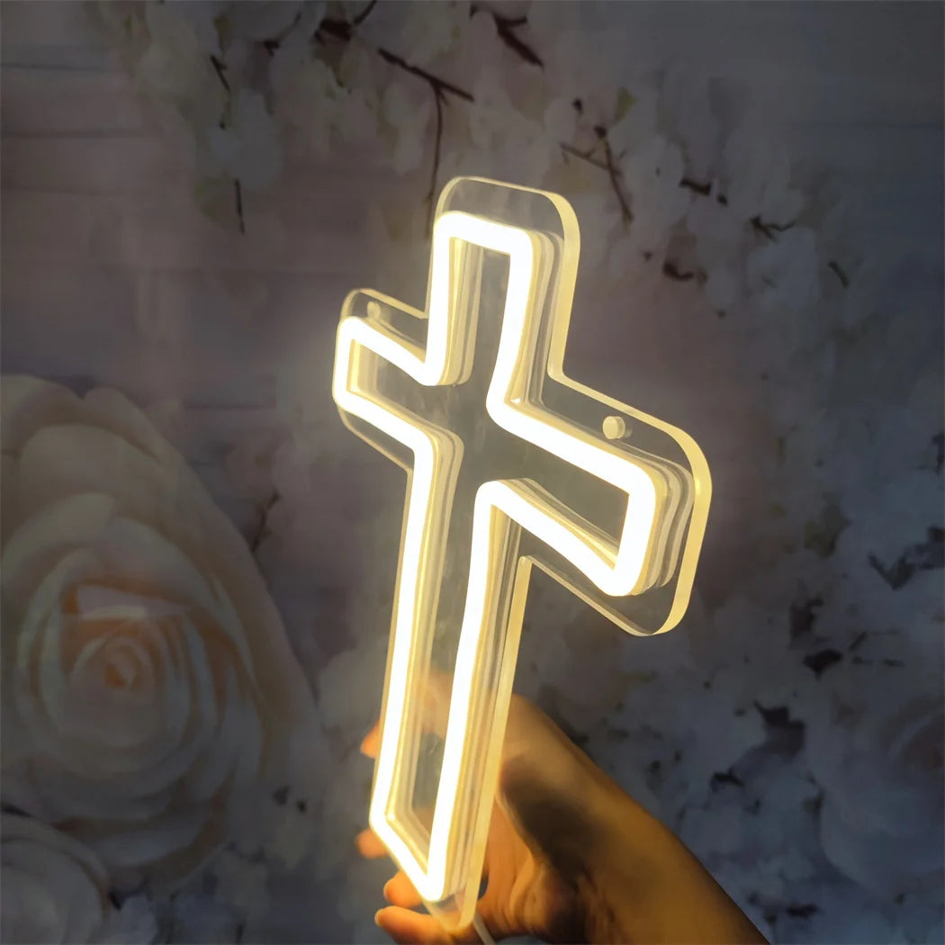 Jesus Cross LED Neon Sign
