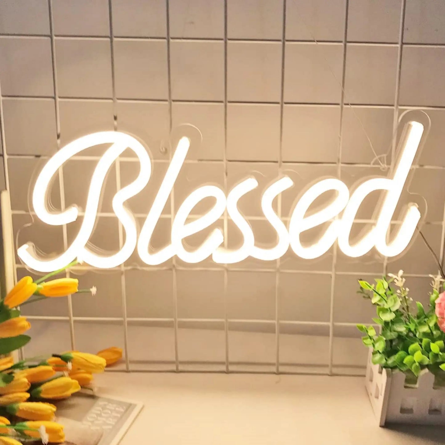 Blessed LED Neon Wall Sign