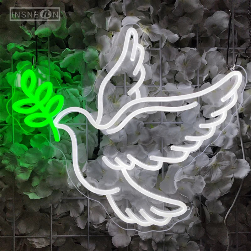 Peace Dove LED Neon Sign