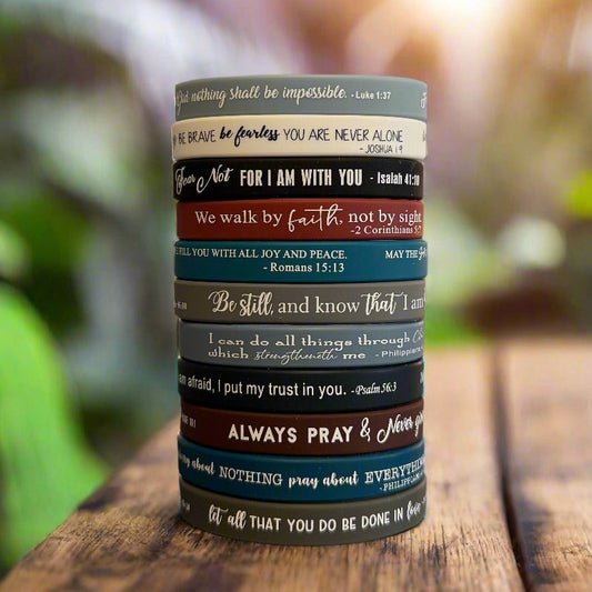 36 Bible Verse Wristbands