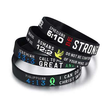 Power of Faith Bible Verse Wristbands