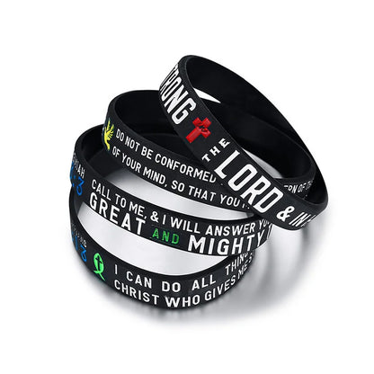Power of Faith Bible Verse Wristbands