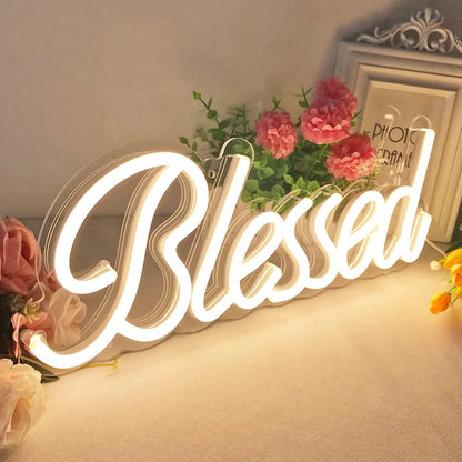 Blessed LED Neon Wall Sign