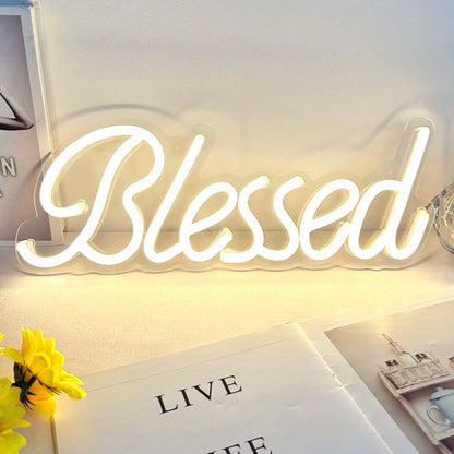 Blessed LED Neon Wall Sign