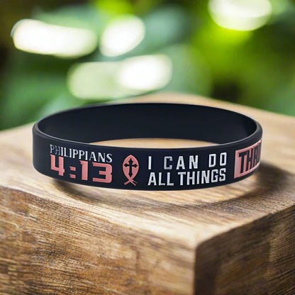 Christian Bible Verse Wristbands (4 Pack)