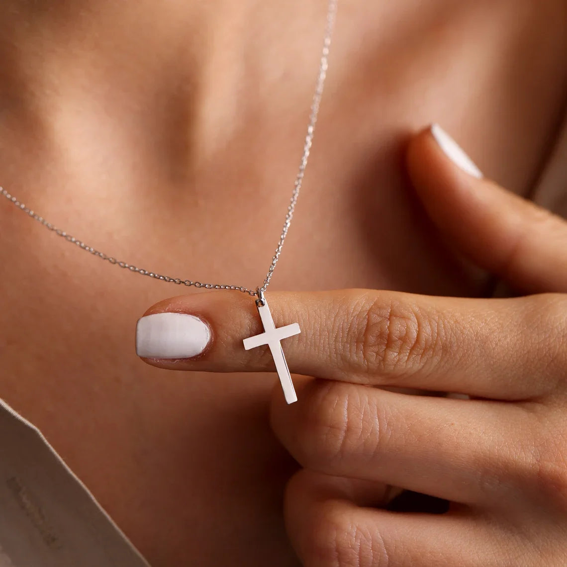 Eternal Shine Cross Necklace